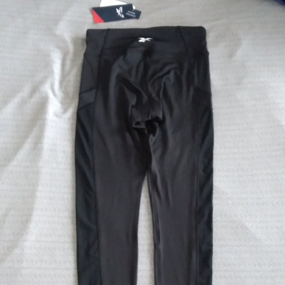🆕Reebok Women's Workout Ready Mesh Tight, Black, High Rise, NWT, Authentic - Picture 10 of 13